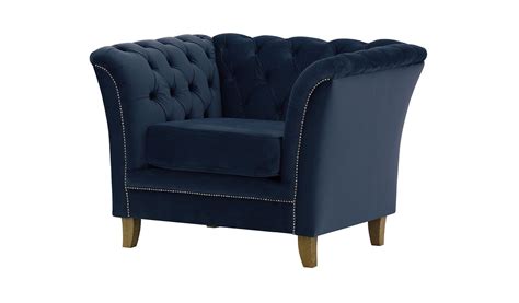 10% voucher applied at checkout. A navy blue armchair - a truly unique piece of furniture