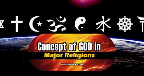 Concept Of God In Worlds Major Religions Islam Peace