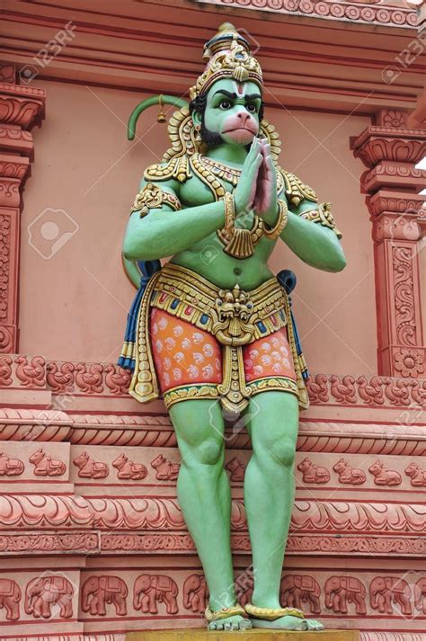 Hindu God Hanuman At A Temple Shiva Hindu Shiva Art Hindu Deities