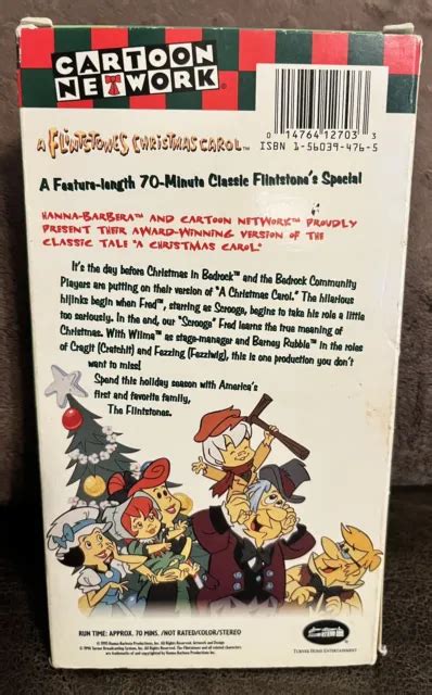A Flintstones Christmas Carol Cartoon Network Video Vhs Combined Sh