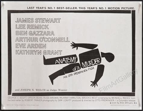 Anatomy Of A Murder Vintage Saul Bass Movie Poster