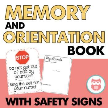By incorporating various fun activities into sessions, speech pathologists in pediatric speech therapy jobs can prevent memory improvement from becoming a. Printable Memory & Orientation Book with Safety Signs ...