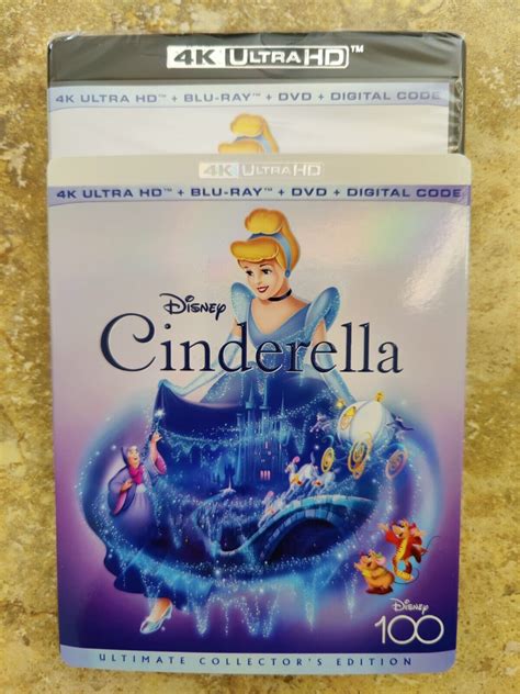 Cinderella U S Disney K Muy Hd Blu Ray Dvd Con Funda