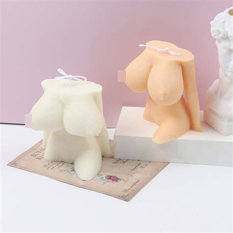 Nude Women Silicone Mold Curvy Naked Female Body Torso Candle Craft