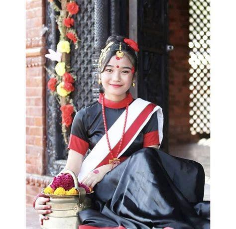 Newarni Nepal Culture National Clothes India Beauty Women