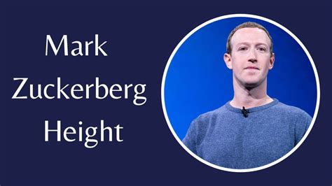 Mark Zuckerberg Height How Tall Is The CEO Of Meta Venture Jolt