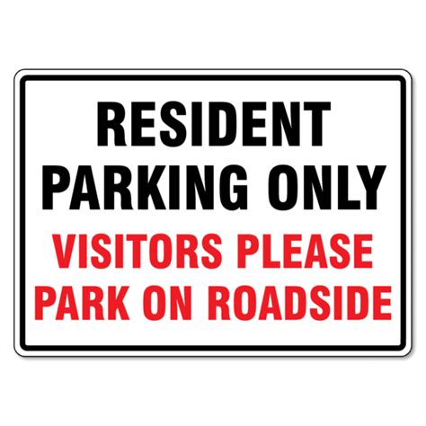 Resident Parking Only Sign The Signmaker