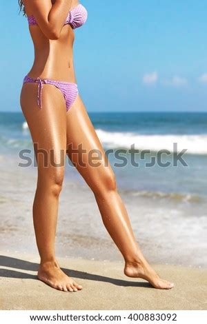 Womens Sexy Legs On Beach Stock Photo Edit Now Shutterstock