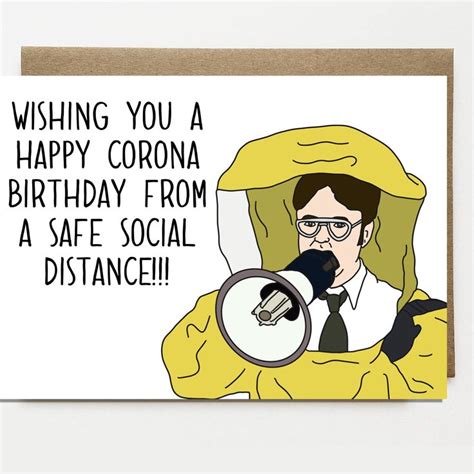 Happy birthday, my fantastically well preserved friend! Funny Corona Birthday Card Card For Friend Greeting Card ...