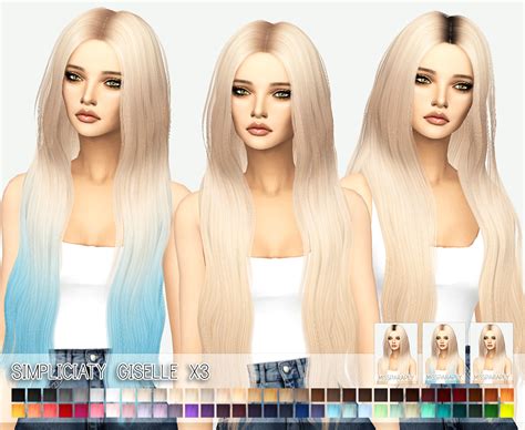 Simpliciaty Giselle Hair Sims 4 Hairs Images And Photos Finder