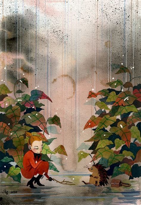 Illustrated Imaginarium Tir Ri Rainy Day An Illustration Of Little My Posters Art