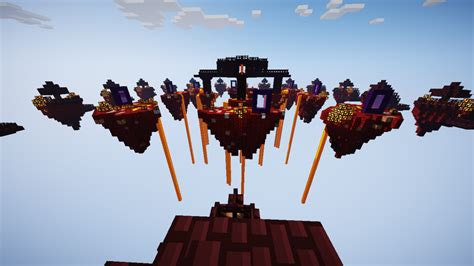 Nether Simple Skywars Map Pvp Minecraft Map