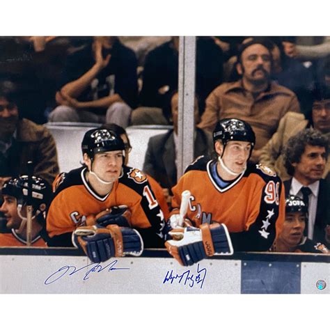 Wayne Gretzky And Mark Messier Autographed 1983 Nhl All Star Game 16x20