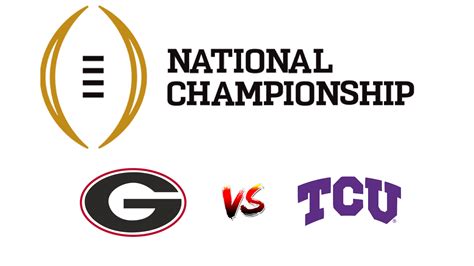 How To Watch Tcu Vs Georgia In The Ncaa Football National Championship