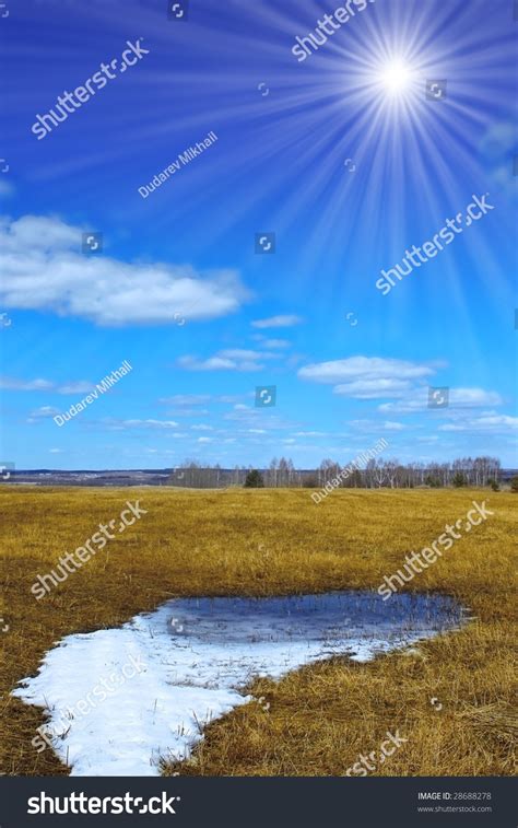 Warm Sun And Melting Snow Stock Photo 28688278 Shutterstock