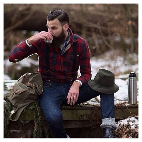 Lumberjack Outdoorsy Style Men Beardbrand Adventure Outfit Outdoor