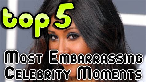 Top 5 Most Embarrassing Celebrity Moments Youtube