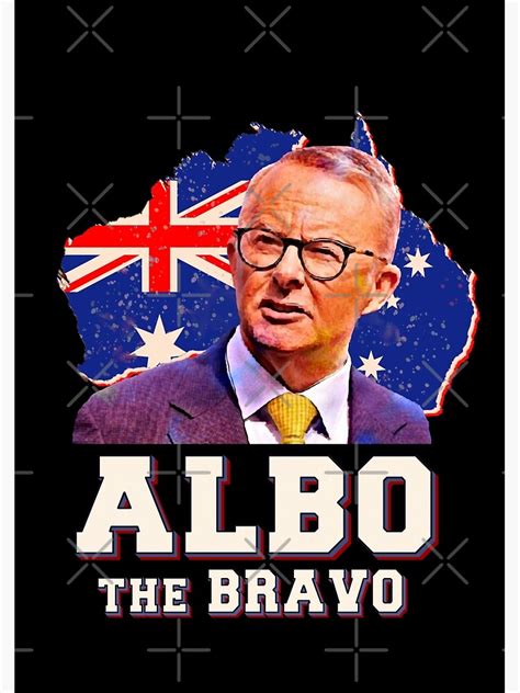 Australian Labor Party Albo The Bravo Australian Map Retro 2022