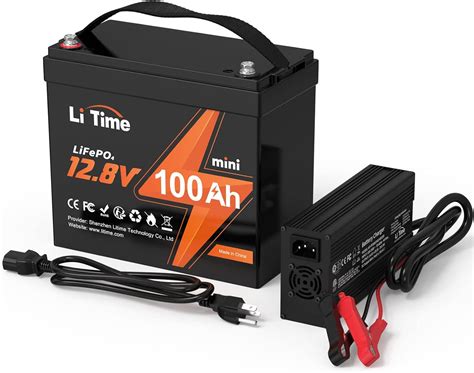 Litime 12v 100ah Mini Lifepo4 Battery With 146v 20a Algeria Ubuy