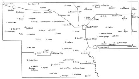Garvin County Township Map