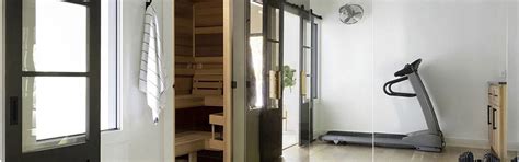 Beautiful And Functional At Home Fitness Room And Sauna Hot Tubs Sioux