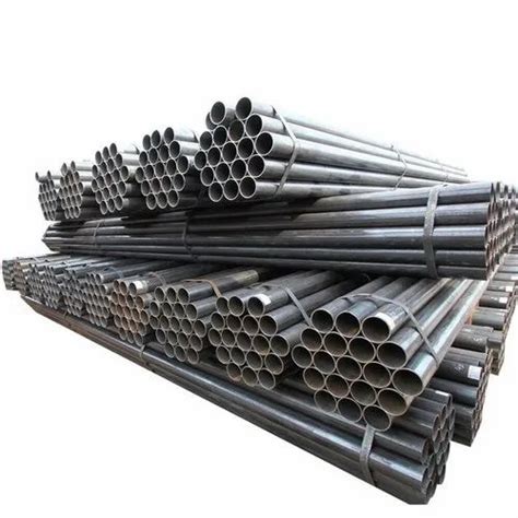 Powder Coated Round Mild Steel Pipe Size 3 Inch Thickness 27 Mm At