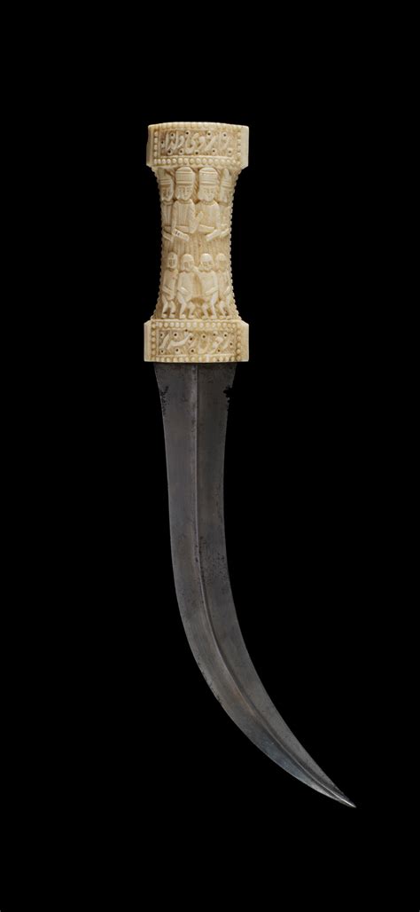 bonhams a qajar walrus ivory hilted dagger persia 19th century