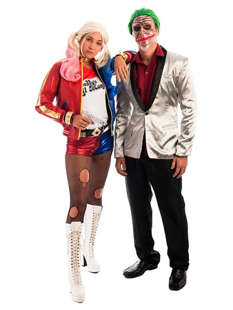 Suit yourself joker halloween costume for men, the dark knight, plus size, includes accessories. Suicide Squad Couple Costume