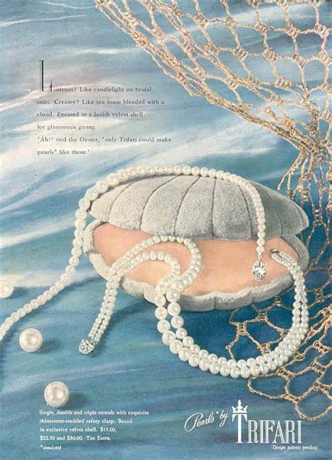 Pearls By Trifari S In Jewellery Advertising Trifari