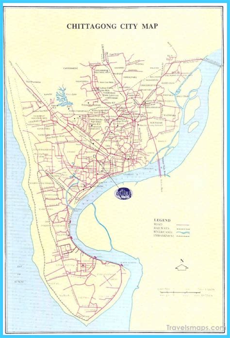 Map Of Chittagong Travelsmapscom