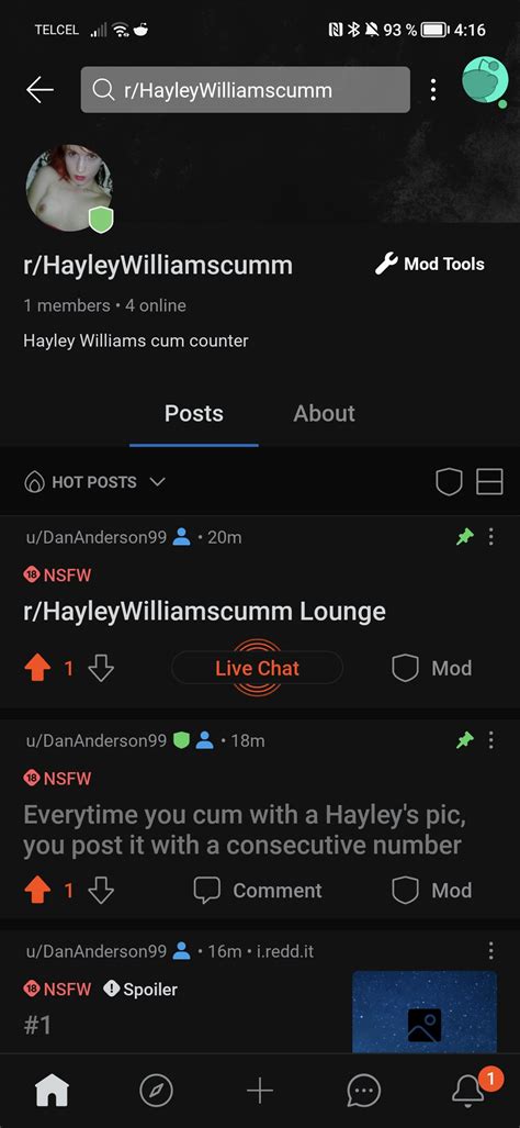 i made a hayley williams cum counter if you want to share how many times you yerk on her if its