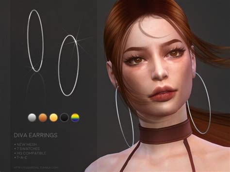 Diva Earrings Pride Month 2020 By Sugar Owl At Tsr Sims 4 Updates