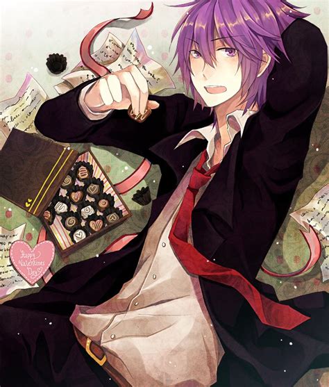 Sv On Deviantart Anime Purple Hair
