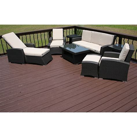Santiago 9 Piece All Weather Patio Furniture Set Free Shipping Today
