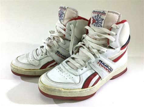 Vtg Reebok Original 80s High Top Sneakers Shoes Mens 7 Bb5000 W Box