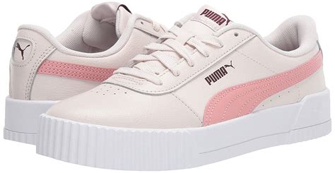 Puma Womens Shoes Carina L Low Top Lace Up Fashion Sneakers Pink Size 55 Xz2 Ebay