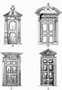 Examples of doors, Later Jacobean, Inigo Jones and Wren periods ...