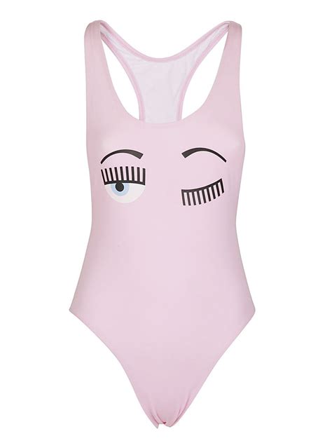 Chiara Ferragni Wink One Piece Swimsuit In Pink Modesens One Piece