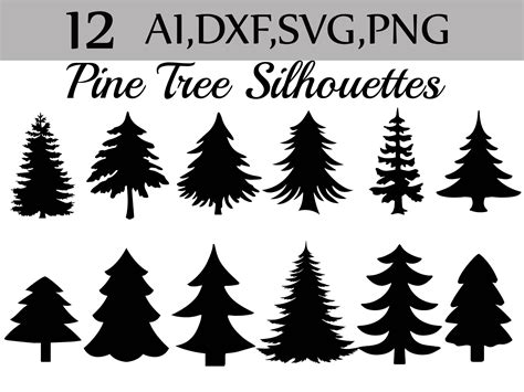 Svg Simple Pine Tree Silhouette 339 Svg Png Eps Dxf In Zip File