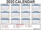 Free Printable 2020 Calendar | 123Calendars.com