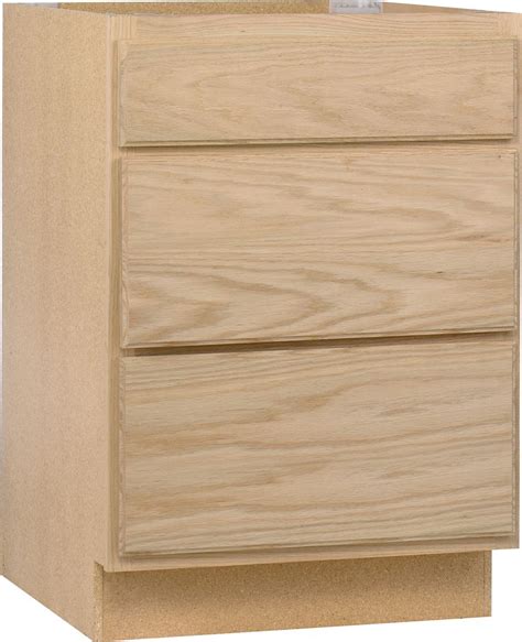 Krosswood doors white plywood shaker stock ready to assemble wall pantry kitchen cabinet 30 in. Unbranded Unfinished Oak 24 inch Drawer Base Cab | The Home Depot Canada