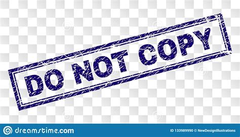 Grunge Do Not Copy Rectangle Stamp Stock Vector Illustration Of