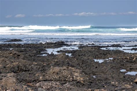 Rocky Coast Of Atlantic Ocean Fuerteventura Stock Photo Image Of