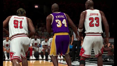 Nba 2k20 All Time Bulls Vs All Time Lakers Xbox One X Gameplay Youtube