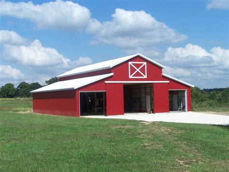 Red Metal Sided Barn Metal Buildings Houses And Tin Roofs
