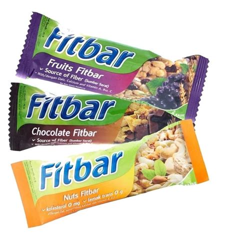 Jual Promo Fitbar Multi Grain Chocolate Nuts Fruits 24 Gram Di Lapak