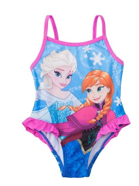 Disney Frozen Infant And Toddler Girls 1 Pc Elsa And Anna Swim Suit