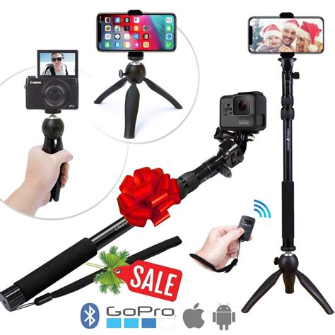 Premium Hd Rugged 4 In 1 Selfie Stick Tripod Stand Kit Bluetooth