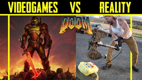 Buffdudes Test Life Size Doom Weapons Video Games Vs Reality Youtube