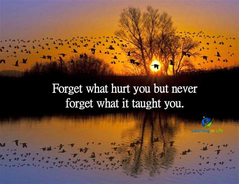 Forget What Hurt You Learning In Life